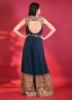 Designer Readymade Jumpsuit In Navy Blue Color